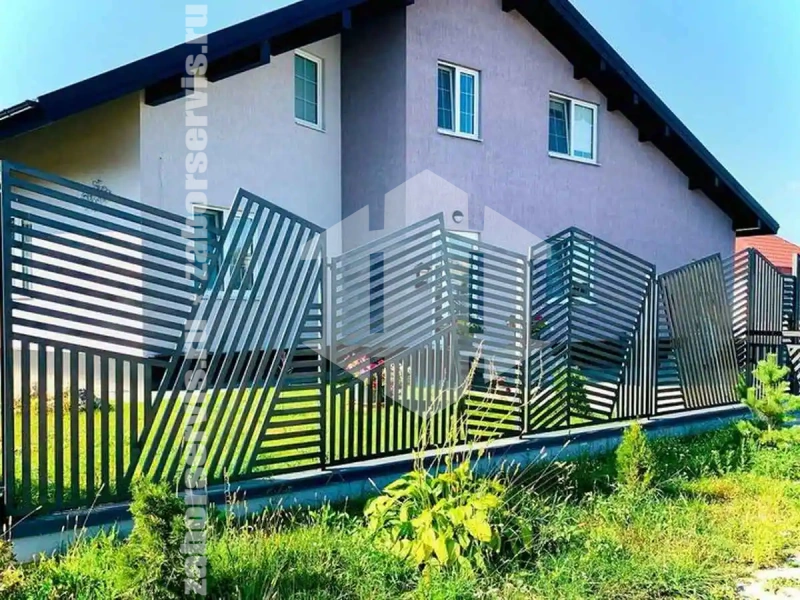 Секционный профильный забор 55 метров