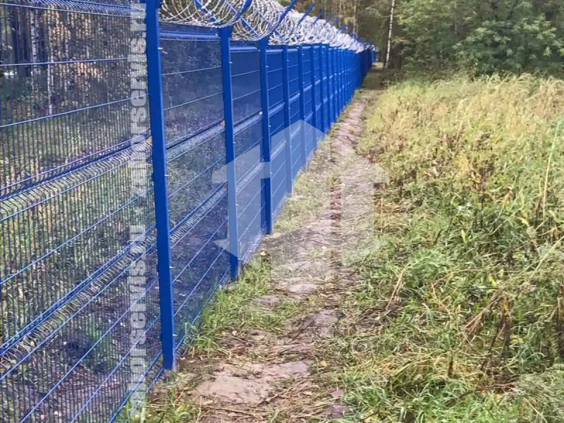 3D забор 145 метров синий 5мм