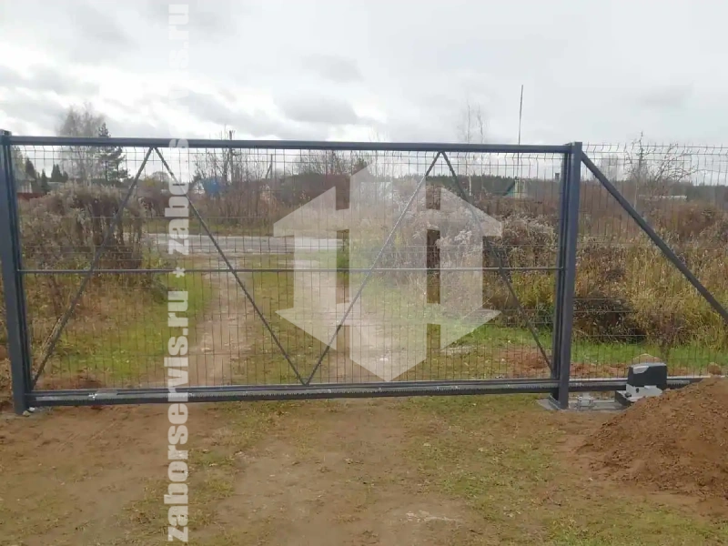 Забор из сетки гиттер 70 метров