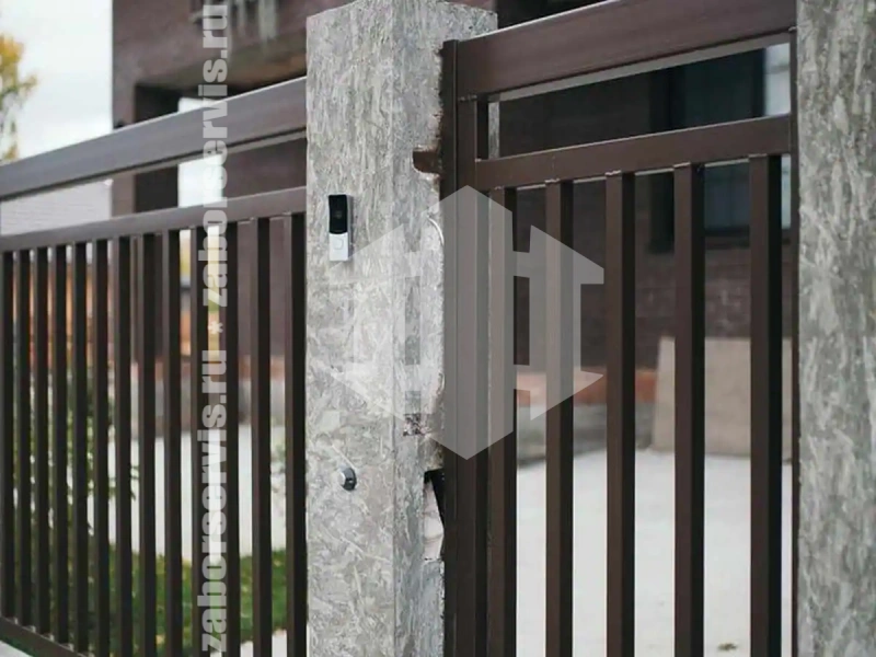 Забор сварной секционный 74 метра