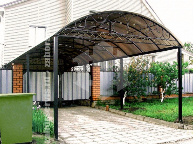 Кованый навес пример 4