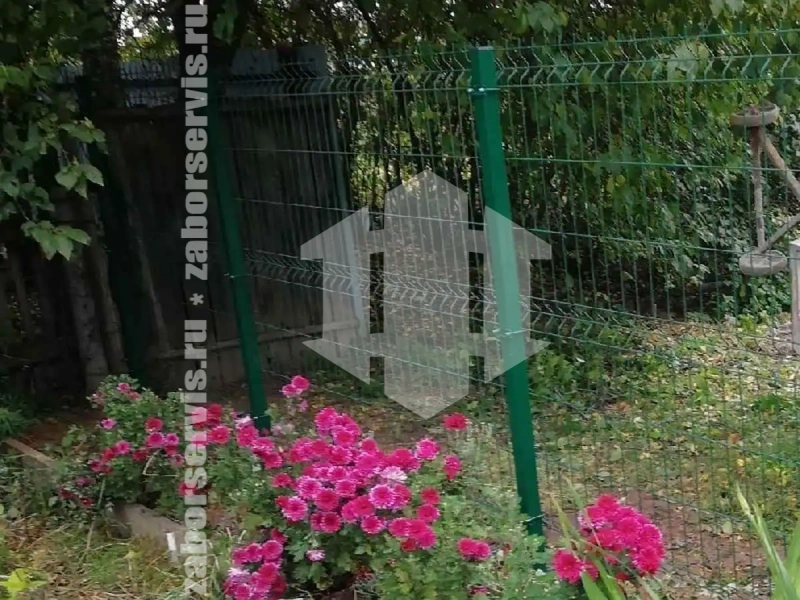 Секционный 3D забор 55 метров