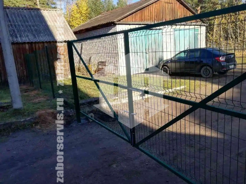 3D заборы для школы 140 метров высота 2,0м