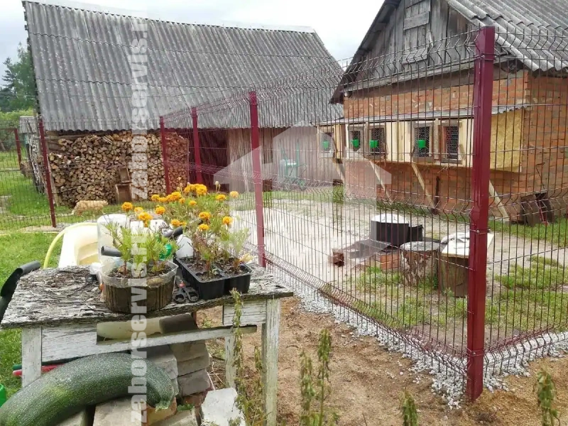 Забор 3Д с утрамбовкой столбов щебнем 50 метров