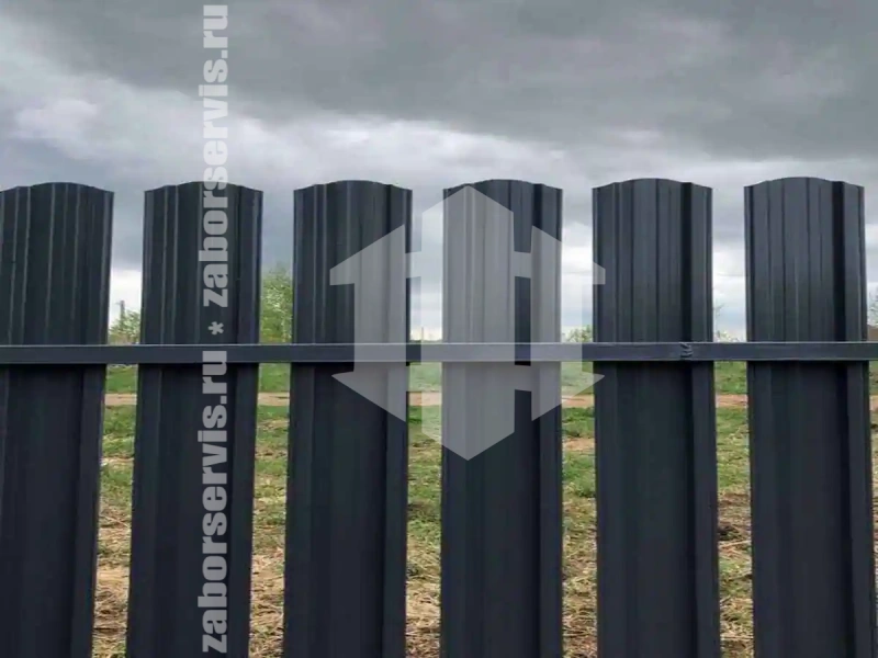 Забор из евроштакетника 84 метра