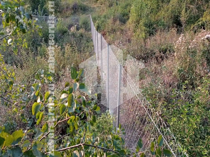 Забор из сетки рабицы с проволокой 185 метров