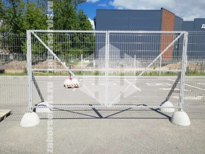 3Д оцинкованный забор 80 метров