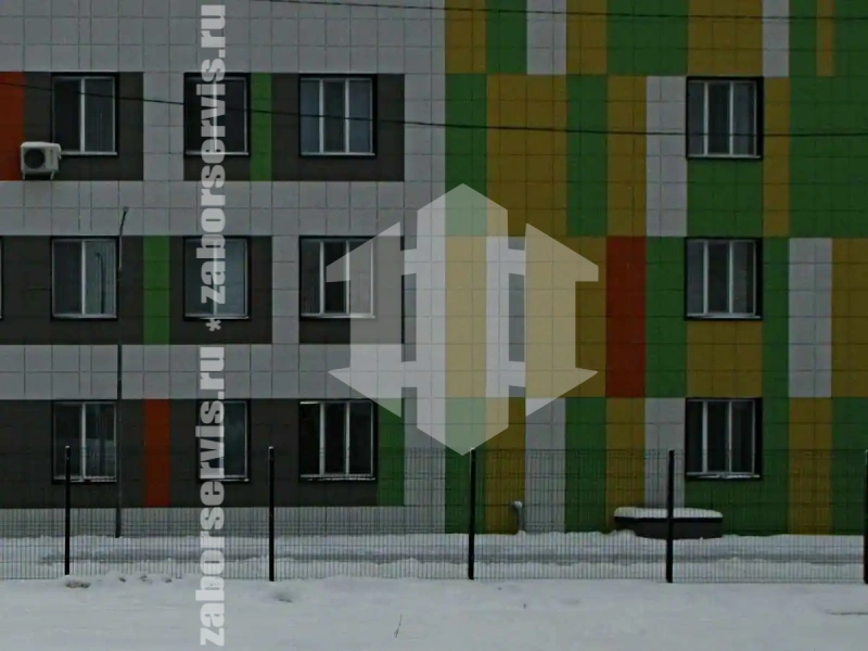 3D заборы для детского сада 300 метров 6мм