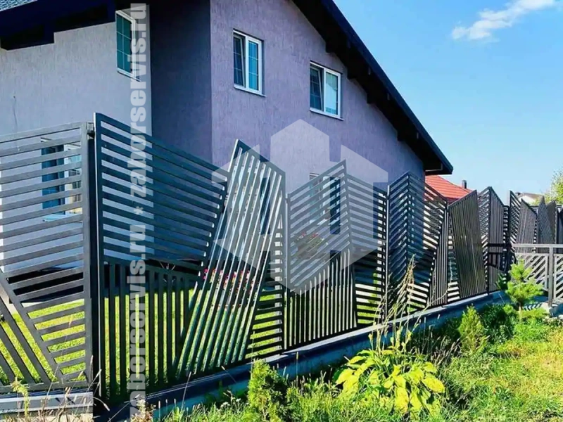 Секционный профильный забор 55 метров