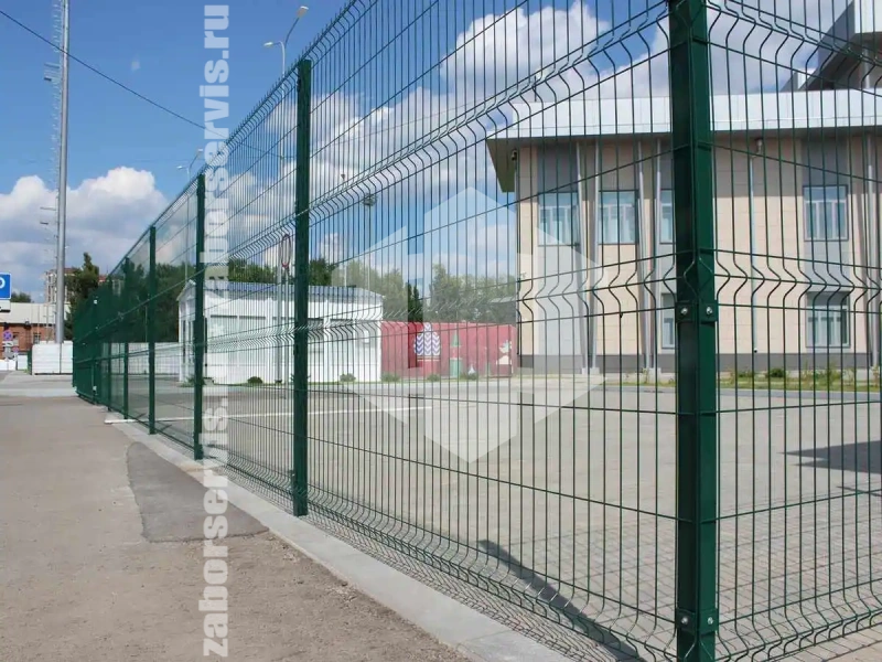 3D заборы для школы 100 метров высота 2,0м